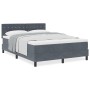 Cama Box Spring con colchón terciopelo gris oscuro 160x200 cm | Foro24.es | Tu tienda online para hogar, jardín y más Foro24.es