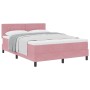 Cama Box Spring con colchón terciopelo rosa 160x200 cm by , Beds and slatted bases - Ref: Foro24-3339121, Price: 469,92 €, Di...