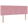 Cama Box Spring con colchón terciopelo rosa 160x200 cm by , Beds and slatted bases - Ref: Foro24-3339121, Price: 469,92 €, Di...