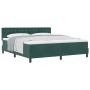 Cama Box Spring con colchón terciopelo verde oscuro 180x200 cm by , Beds and slatted bases - Ref: Foro24-3339125, Price: 553,...