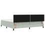 Cama Box Spring con colchón terciopelo gris claro 200x200 cm by , Beds and slatted bases - Ref: Foro24-3339128, Price: 566,56...