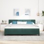 Cama Box Spring con colchón terciopelo verde oscuro 200x200 cm | Foro24.es | Tu tienda online para hogar, jardín y más Foro24.es