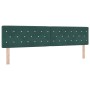 Cama Box Spring con colchón terciopelo verde oscuro 200x200 cm | Foro24.es | Tu tienda online para hogar, jardín y más Foro24.es