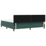 Cama Box Spring con colchón terciopelo verde oscuro 200x200 cm | Foro24.es | Tu tienda online para hogar, jardín y más Foro24.es