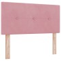Cama Box Spring con colchón terciopelo rosa 80x200 cm by , Beds and slatted bases - Ref: Foro24-3339139, Price: 274,02 €, Dis...
