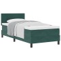 Cama Box Spring con colchón terciopelo verde oscuro 90x190 cm | Foro24.es | Tu tienda online para hogar, jardín y más Foro24.es