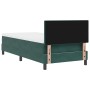 Cama Box Spring con colchón terciopelo verde oscuro 90x190 cm | Foro24.es | Tu tienda online para hogar, jardín y más Foro24.es