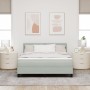 Cama Box Spring con colchón terciopelo gris claro 160x200 cm | Foro24.es | Tu tienda online para hogar, jardín y más Foro24.es
