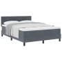 Cama Box Spring con colchón terciopelo gris oscuro 160x200 cm | Foro24.es | Tu tienda online para hogar, jardín y más Foro24.es