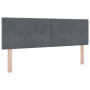 Cama Box Spring con colchón terciopelo gris oscuro 160x200 cm | Foro24.es | Tu tienda online para hogar, jardín y más Foro24.es