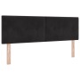Cama Box Spring con colchón terciopelo negro 160x200 cm by , Beds and slatted bases - Ref: Foro24-3339184, Price: 467,44 €, D...