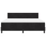 Cama Box Spring con colchón terciopelo negro 180x200 cm by , Beds and slatted bases - Ref: Foro24-3339190, Price: 513,44 €, D...