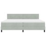 Cama Box Spring con colchón terciopelo gris claro 200x200 cm von , Betten und Lattenroste - Ref: Foro24-3339194, Preis: 568,9...