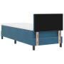 Cama Box Spring con colchón terciopelo azul oscuro 80x200 cm by , Beds and slatted bases - Ref: Foro24-3339204, Price: 271,21...