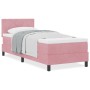 Cama Box Spring con colchón terciopelo rosa 80x200 cm by , Beds and slatted bases - Ref: Foro24-3339205, Price: 276,22 €, Dis...