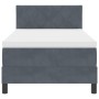 Cama Box Spring con colchón terciopelo gris oscuro 80x200 cm by , Beds and slatted bases - Ref: Foro24-3339207, Price: 291,95...