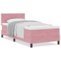 Cama Box Spring con colchón terciopelo rosa 80x200 cm by , Beds and slatted bases - Ref: Foro24-3339211, Price: 311,13 €, Dis...