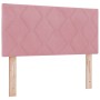 Cama Box Spring con colchón terciopelo rosa 80x200 cm by , Beds and slatted bases - Ref: Foro24-3339211, Price: 311,13 €, Dis...