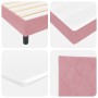 Cama Box Spring con colchón terciopelo rosa 80x200 cm by , Beds and slatted bases - Ref: Foro24-3339211, Price: 311,13 €, Dis...