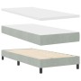 Cama Box Spring con colchón terciopelo gris claro 90x200 cm von , Betten und Lattenroste - Ref: Foro24-3339212, Preis: 293,80...