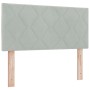 Cama Box Spring con colchón terciopelo gris claro 90x200 cm von , Betten und Lattenroste - Ref: Foro24-3339212, Preis: 293,80...