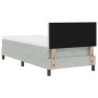 Cama Box Spring con colchón terciopelo gris claro 90x200 cm von , Betten und Lattenroste - Ref: Foro24-3339212, Preis: 293,80...
