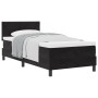Cama Box Spring con colchón terciopelo negro 100x200 cm by , Beds and slatted bases - Ref: Foro24-3339220, Price: 304,87 €, D...