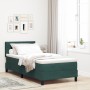 Cama Box Spring con colchón terciopelo verde oscuro 100x200 cm by , Beds and slatted bases - Ref: Foro24-3339221, Price: 328,...
