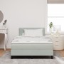 Cama Box Spring con colchón terciopelo gris claro 120x200 cm by , Beds and slatted bases - Ref: Foro24-3339230, Price: 388,29...