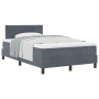 Cama Box Spring con colchón terciopelo gris oscuro 120x200 cm von , Betten und Lattenroste - Ref: Foro24-3339231, Preis: 374,...