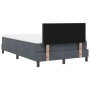 Cama Box Spring con colchón terciopelo gris oscuro 120x200 cm von , Betten und Lattenroste - Ref: Foro24-3339231, Preis: 374,...
