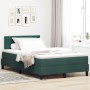 Cama Box Spring con colchón terciopelo verde oscuro 120x200 cm by , Beds and slatted bases - Ref: Foro24-3339233, Price: 373,...