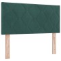 Cama Box Spring con colchón terciopelo verde oscuro 120x200 cm by , Beds and slatted bases - Ref: Foro24-3339233, Price: 373,...