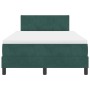 Cama Box Spring con colchón terciopelo verde oscuro 120x200 cm by , Beds and slatted bases - Ref: Foro24-3339233, Price: 373,...