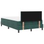Cama Box Spring con colchón terciopelo verde oscuro 120x200 cm by , Beds and slatted bases - Ref: Foro24-3339233, Price: 373,...