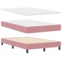 Cama Box Spring con colchón terciopelo rosa 120x200 cm von , Betten und Lattenroste - Ref: Foro24-3339235, Preis: 387,26 €, R...