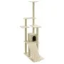 Cat scratching post with cream sisal posts 155 cm by vidaXL, Cat furniture - Ref: Foro24-171515, Price: 60,31 €, Discount: %