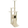 Katzenkratzbaum mit cremefarbenen Sisalstämmen, 155 cm von vidaXL, Katzenmöbel - Ref: Foro24-171515, Preis: 61,23 €, Rabatt: %