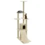 Cat scratching post with cream sisal posts 155 cm by vidaXL, Cat furniture - Ref: Foro24-171515, Price: 60,31 €, Discount: %