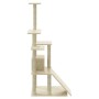 Cat scratching post with cream sisal posts 155 cm by vidaXL, Cat furniture - Ref: Foro24-171515, Price: 61,23 €, Discount: %