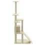 Cat scratching post with cream sisal posts 155 cm by vidaXL, Cat furniture - Ref: Foro24-171515, Price: 60,31 €, Discount: %