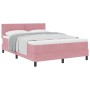 Cama Box Spring con colchón terciopelo rosa 140x190 cm von , Betten und Lattenroste - Ref: Foro24-3339241, Preis: 437,08 €, R...
