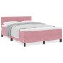 Cama Box Spring con colchón terciopelo rosa 140x190 cm von , Betten und Lattenroste - Ref: Foro24-3339241, Preis: 437,08 €, R...