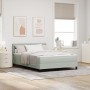 Cama Box Spring con colchón terciopelo gris claro 140x200 cm | Foro24.es | Tu tienda online para hogar, jardín y más Foro24.es