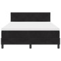 Cama Box Spring con colchón terciopelo negro 140x200 cm by , Beds and slatted bases - Ref: Foro24-3339244, Price: 423,65 €, D...