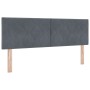 Cama Box Spring con colchón terciopelo gris oscuro 160x200 cm | Foro24.es | Tu tienda online para hogar, jardín y más Foro24.es