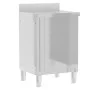 Commercial kitchen cabinets 3 units stainless steel by vidaXL, Restoration - Ref: Foro24-3083720, Price: 748,20 €, Discount: %