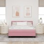 Cama Box Spring con colchón terciopelo rosa 160x200 cm | Foro24.es | Tu tienda online para hogar, jardín y más Foro24.es