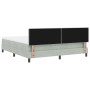 Cama Box Spring con colchón terciopelo gris claro 180x200 cm by , Beds and slatted bases - Ref: Foro24-3339254, Price: 518,33...
