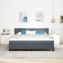 Cama Box Spring con colchón terciopelo gris oscuro 180x200 cm by , Beds and slatted bases - Ref: Foro24-3339255, Price: 531,4...